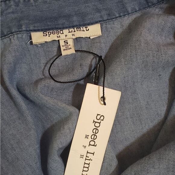 Speed Limit MPH Denim Belt Dress - Picture 4 of 6